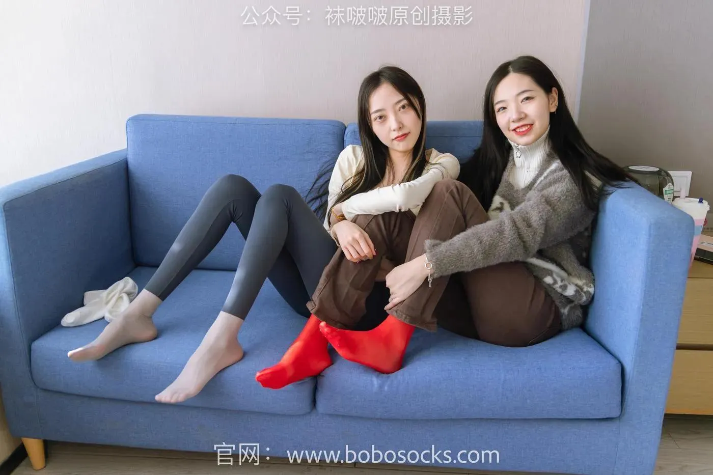 [BoBoSocks袜啵啵]NO.166 小甜豆稚予-板鞋、运动鞋、高跟鞋、白棉袜、蓝丝 [142P]插图1